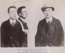 Albert Weisheit. © Staatsarchiv Hamburg, Signatur 331-3-1063: Sammlung von Fotos von Anarchisten für das »Anarchisten-Album«