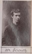 Anton Pesout. © Staatsarchiv Hamburg, Signatur 331-3-1063: Sammlung von Fotos von Anarchisten für das »Anarchisten-Album«