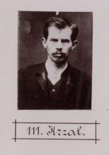 August Krčal. © Staatsarchiv Hamburg, Signatur 331-3-1063: Sammlung von Fotos von Anarchisten für das »Anarchisten-Album«