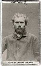 August Reinsdorf. © Staatsarchiv Hamburg, Signatur 331-3-1063: Sammlung von Fotos von Anarchisten für das »Anarchisten-Album«