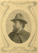 Bruno Wille um 1900, in: Bildende Geister. Unsere bedeutendsten Dichter und Schriftsteller der Gegenwart und Vergangenheit in charakteristischen Selbstbiographien sowie gesammelten Biographien und Bildern. Band 1. Bearbeitet und redigiert von Fritz Abshoff. Berlin-Schöneberg: Verlag von Peter J. Oestergaard 1905, S. 137