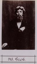 Franz Grob. © Staatsarchiv Hamburg, Signatur 331-3-1063: Sammlung von Fotos von Anarchisten für das »Anarchisten-Album«