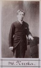 Franz Nuska. © Staatsarchiv Hamburg, Signatur 331-3-1063: Sammlung von Fotos von Anarchisten für das »Anarchisten-Album«