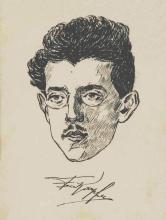 Ausschnitt aus: Fritz Karpfen. Für den »Ver« gezeichnet von F. Kosak. Wien: »Ver!« [Juni? 1918]