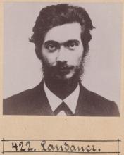 Gustav Landauer. © Staatsarchiv Hamburg, Signatur 331-3-1063: Sammlung von Fotos von Anarchisten für das »Anarchisten-Album«