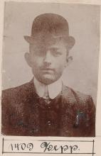 Hans Zepp. © Staatsarchiv Hamburg, Signatur 331-3-1063: Sammlung von Fotos von Anarchisten für das »Anarchisten-Album«