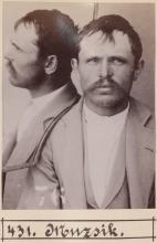 József Muzsik. © Staatsarchiv Hamburg, Signatur 331-3-1063: Sammlung von Fotos von Anarchisten für das »Anarchisten-Album«