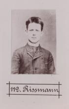 Johann Risman. © Staatsarchiv Hamburg, Signatur 331-3-1063: Sammlung von Fotos von Anarchisten für das »Anarchisten-Album«