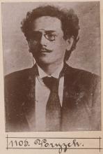 Karel Vohryzek. © Staatsarchiv Hamburg, Signatur 331-3-1063: Sammlung von Fotos von Anarchisten für das »Anarchisten-Album«