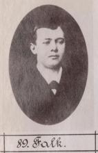 Karl Falk. © Staatsarchiv Hamburg, Signatur 331-3-1063: Sammlung von Fotos von Anarchisten für das »Anarchisten-Album«