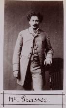 Martin Grasser. © Staatsarchiv Hamburg, Signatur 331-3-1063: Sammlung von Fotos von Anarchisten für das »Anarchisten-Album«