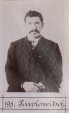 Paul Pawlowitsch. © Staatsarchiv Hamburg, Signatur 331-3-1063: Sammlung von Fotos von Anarchisten für das »Anarchisten-Album«