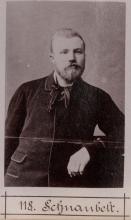 Rudolf Schnaubelt. © Staatsarchiv Hamburg, Signatur 331-3-1063: Sammlung von Fotos von Anarchisten für das »Anarchisten-Album«