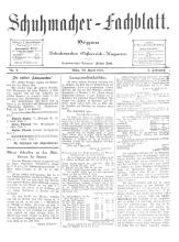 Schuhmacher-Fachblatt Nr. 02. 20. April 1878